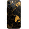 Black and Gold Scattered Marble iPhone 14 Pro Skin